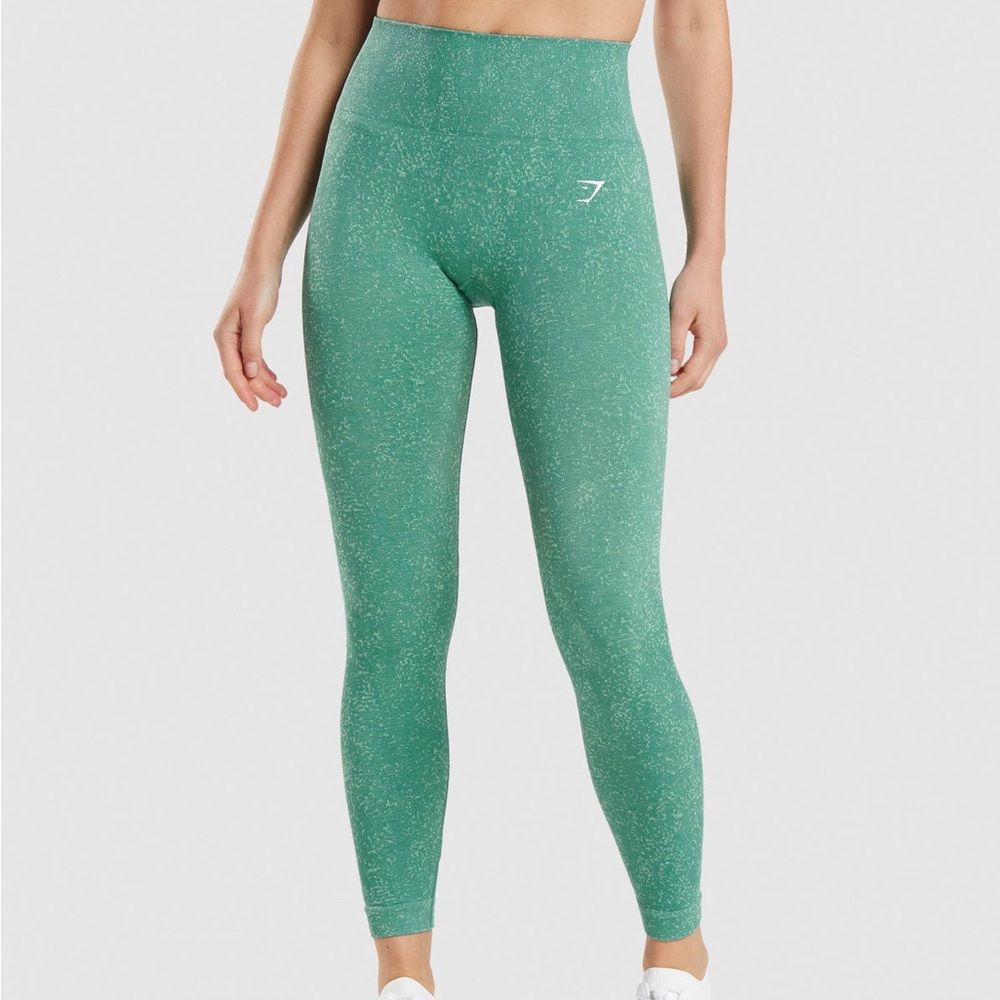 Gymshark green adapt fleck seamless leggings